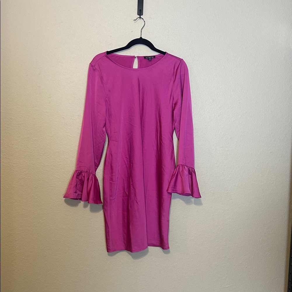 J Crew Winter Garden Dress Pink Size 0 NWT - Picture 3 of 8